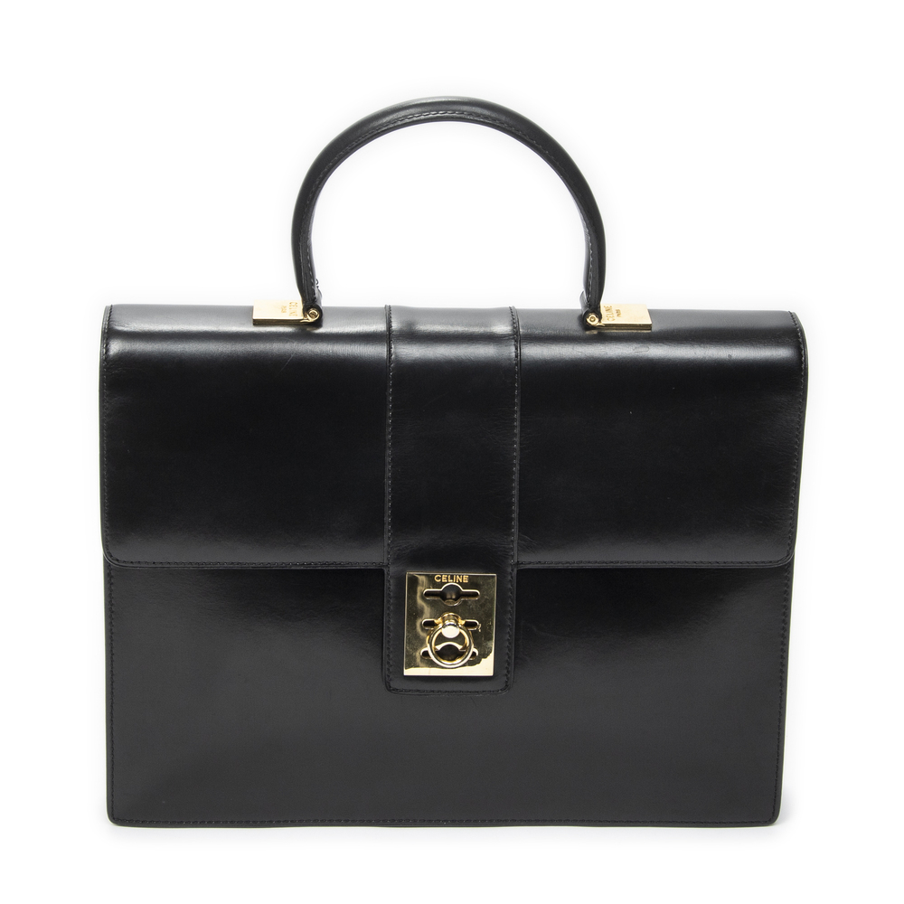 Celine Vintage Top Handle Flap Business Bag